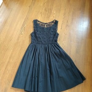 Anthropologie Navy Knee Length dress